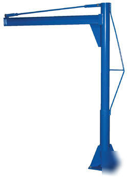 Multi-station transportable jib cranes