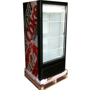 New 1 door glass beverage cooler merchandiser coca-cola