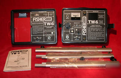 New fisher tw-6 pipe cable underground locator detector