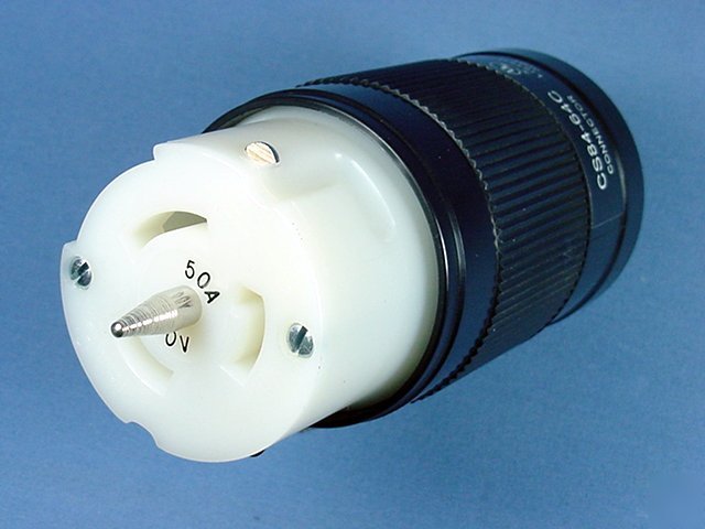 New leviton california locking connector plug 50A 480V