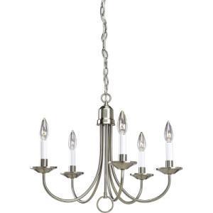 Progress lighting P4008-09 (brushednickell) chandelier 