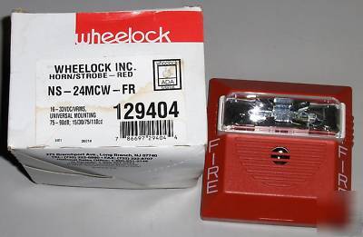 Wheelok horn/ strobe - red fire alarm indicator 129404