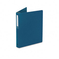 Hanging storage binder with label holder on spine, 1 c