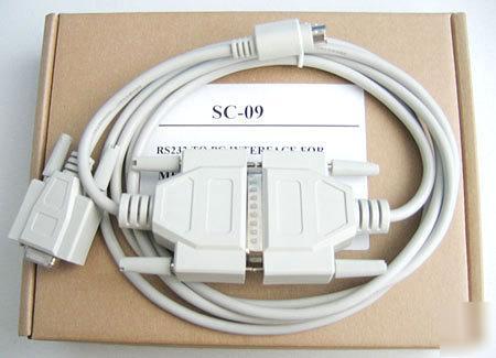 Mitsubishi sc-09 plc system programming cable