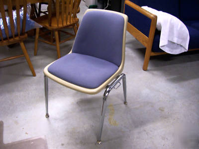 Molded cushioned stacking chairs 50 available