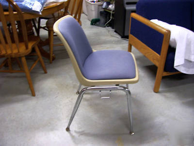 Molded cushioned stacking chairs 50 available