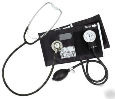 Nursing / medical aneroid & dualhead stethoscope kit