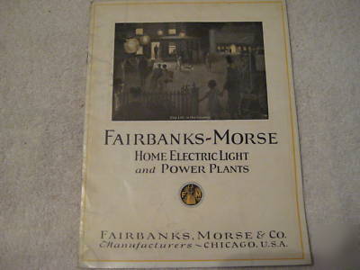 Original 1926 fairbanks-morse light & power catalog