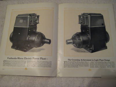 Original 1926 fairbanks-morse light & power catalog