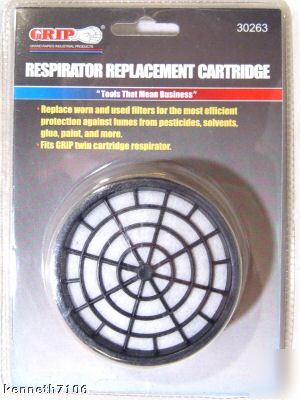 Respirator replacement cartridges paint filters nip lot