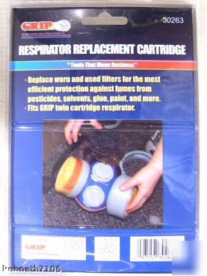 Respirator replacement cartridges paint filters nip lot
