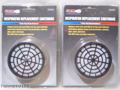 Respirator replacement cartridges paint filters nip lot