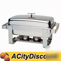 8 quart chafing dish grandeur chafer w/ gold accents