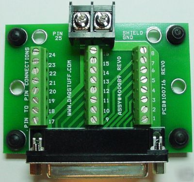 DB25 female miniscrew terminal for national instruments