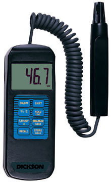 Dickson TH300 handheld temp,humidity & dew pt indicator