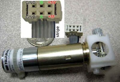 Faulhaber dc motor with 141:1 gearhead and encoder