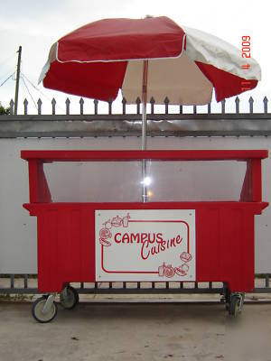 (2) cambro vending food carts,hotdog,bbq,sno cone,drink