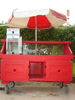 (2) cambro vending food carts,hotdog,bbq,sno cone,drink