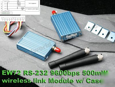 2X RS232 wireless transceiver system 500MW 915M robot