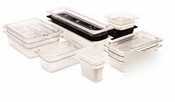 Cambro clear camwear half-size food storage pan