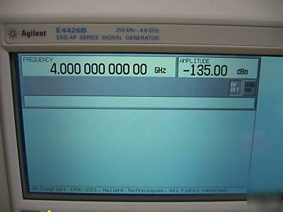Hp / agilent E4426B signal generator 250 khz - 4 ghz