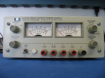 Hp model 6237B triple output power supply, 0-20V, 0-18V