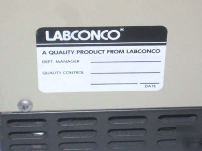 Labconco centrivap concentrator centrifugal evaporator