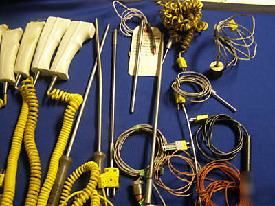 Lot of omega thermocouple probes, connectors + more 