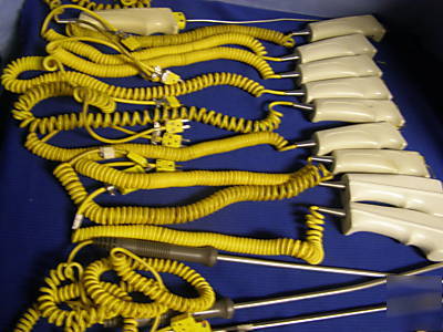 Lot of omega thermocouple probes, connectors + more 