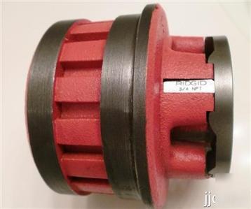 New ridgid 37395 12-r 3/4 npt die head compl w/dies oem