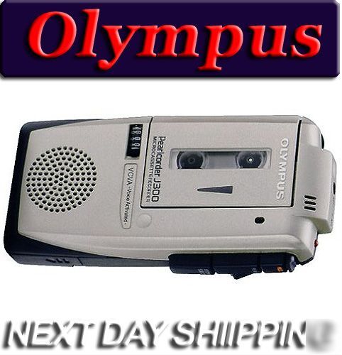Olympus pearlcorder j-300 microcassette recorder voice