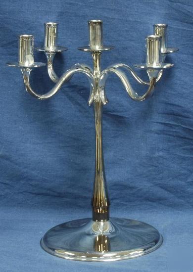Oneida sant' andrea 5 candle silverplate candelabra