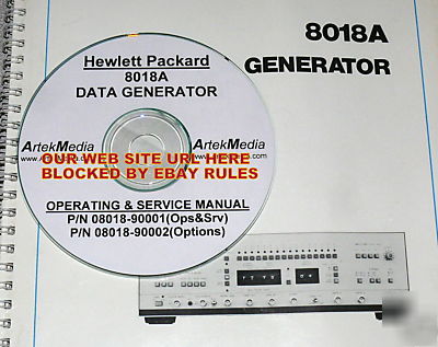 Hp 8018A data generator operating & service manual 