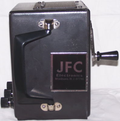 Jfc electronics usa crank ohm meter excellent w/ case