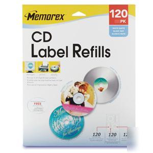 Memorex premium quality white matte cd/dvd label(s)