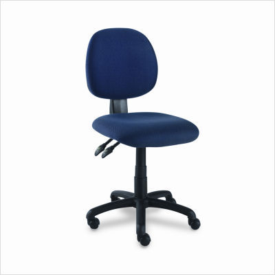 Multi-task swivel/tilt chair acrylic fabric blue