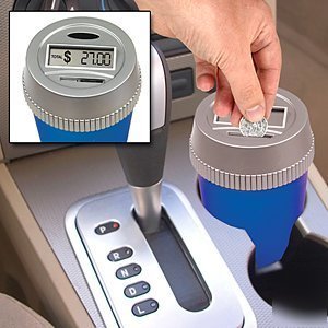 New automotive money counter cup- adds & stores change