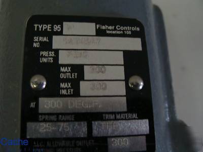 New fisher type 95H pressure reducing regulator 