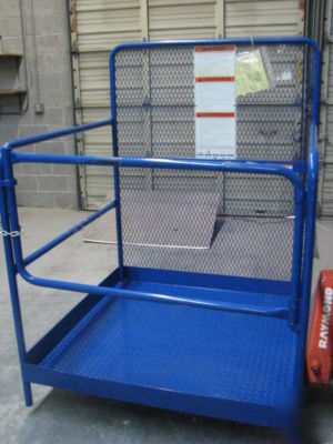 New vestil wp 4848 fork truck work platform forklift