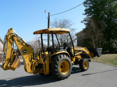 2007 jd 110 tractor, loader, backhole excellent cond 
