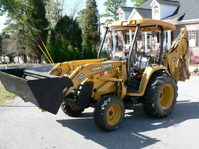 2007 jd 110 tractor, loader, backhole excellent cond 