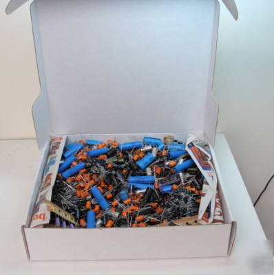 5 # assorted aluminum electrolytics capacitors radials