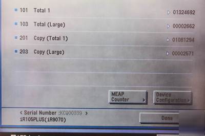 Canon IR105+ imagerunner 105 plus digital multifunction