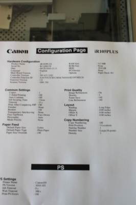 Canon IR105+ imagerunner 105 plus digital multifunction