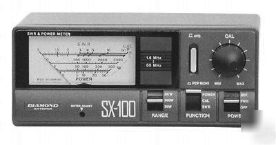 Diamond sx-100 1.6-60MHZ 30/300/3KW power and swr meter
