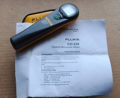 Fluke carbon monoxide meter co-220