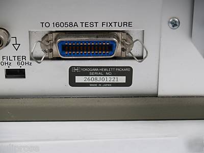Hp 4145A semiconductor parameter analyzer w/ 16058A