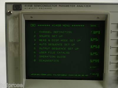 Hp 4145A semiconductor parameter analyzer w/ 16058A