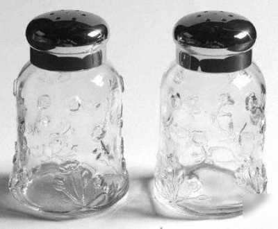 New 4 anchor hocking savannah-clear salt/pepper shakers 