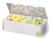 San jamar gourmet condiment tray 2 sec. |B4122INL